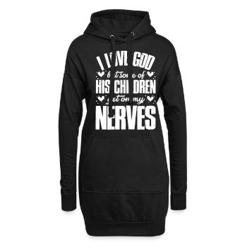 Ich Liebe Gott, Aber Einige Seiner Kinder Christen - Hoodie-Kleid - Schwarz - Vorne