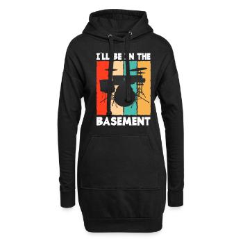 Cadeau de batteur de batterie - Sweat-shirt à capuche long Femme - noir - Devant