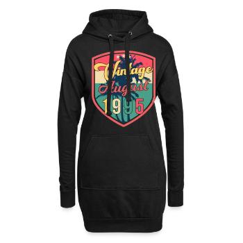 Meilleur mois de naissance Août 1995 - Sweat-shirt à capuche long Femme - noir - Devant
