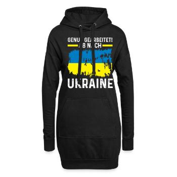 Urlaub Ukrainer Ukraine - Hoodie-Kleid - Schwarz - Vorne