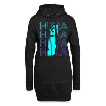 Héra Déesse grecque Mytholo grec ancien - Sweat-shirt à capuche long Femme - noir - Devant