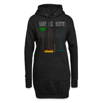 Galabauer Gärtner Gartenbau Galabau - Hoodie-Kleid - Schwarz - Vorne