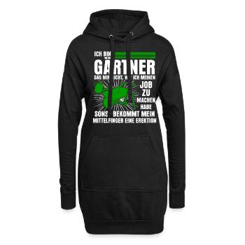 Galabauer Gartenbau Galabau Gärtner - Hoodie-Kleid - Schwarz - Vorne