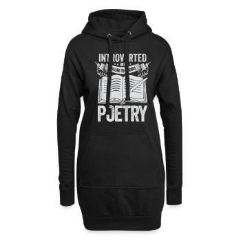 Poésie Slam Poésie Poésie Poète Poète Cadeau - Sweat-shirt à capuche long Femme - noir - Devant