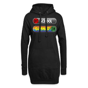 Schule Ist Draußen, Sommer Auf - Hoodie-Kleid - Schwarz - Vorne