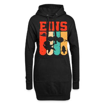 Astronaut 1. Geburtstag Weltraum Jungen Geschenk - Hoodie-Kleid - Schwarz - Vorne