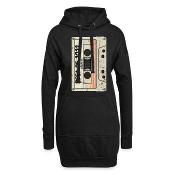 Best of 2022 Kasette - Hoodie-Kleid - Schwarz - Vorne