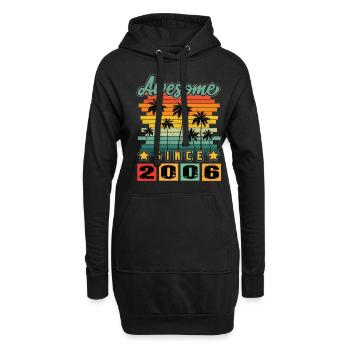 Awesome Since 2006 - Hoodie-Kleid - Schwarz - Vorne