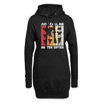 Paläontologe Designs Fossil Hunter Student - Hoodie-Kleid - Schwarz - Vorne