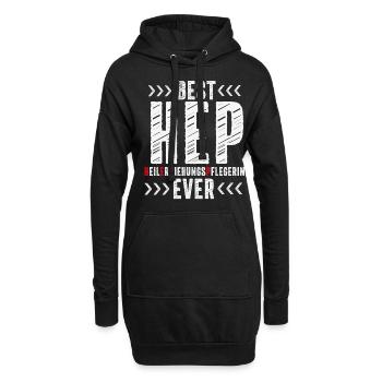 Hep Heilerziehungspfleger Soziale Berufe Motiv - Hoodie-Kleid - Schwarz - Vorne