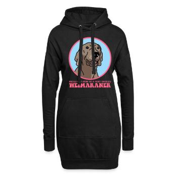 Weimaraner Maman | Cadeau de propriétaire de chien de chien - Sweat-shirt à capuche long Femme - noir - Devant