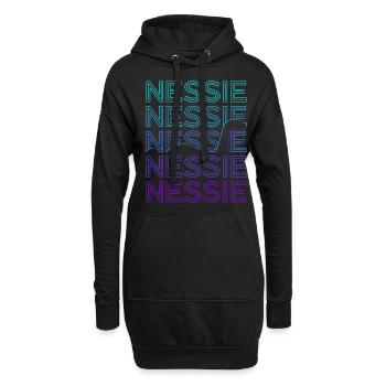 Loch Ness Monster Nessie Kryptide Kryptozoologie - Hoodie-Kleid - Schwarz - Vorne