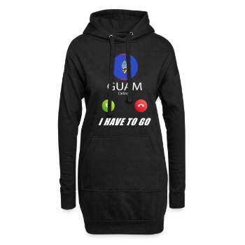 Guam ruft an Lusiger Flaggen Spruch - Hoodie-Kleid - Schwarz - Vorne