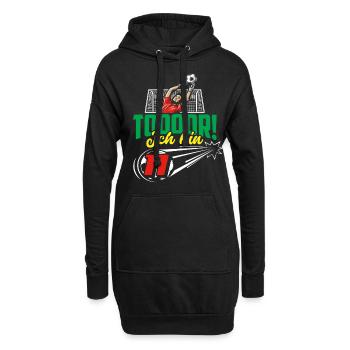 Fußball 11. Geburtstag Jungen Geschenk - Hoodie-Kleid - Schwarz - Vorne