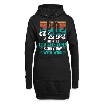 20 Year Old Kitesurfer Kiteboarding 20 Birthday - Hoodie-Kleid - Schwarz - Vorne
