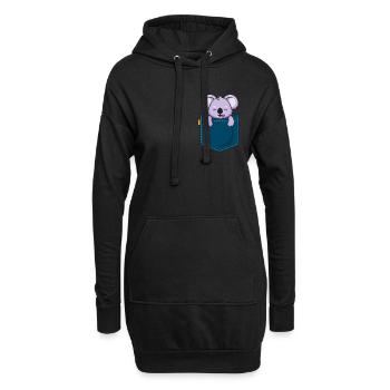 Koala Koala Bear Australie Bear Gift - Sweat-shirt à capuche long Femme - noir - Devant