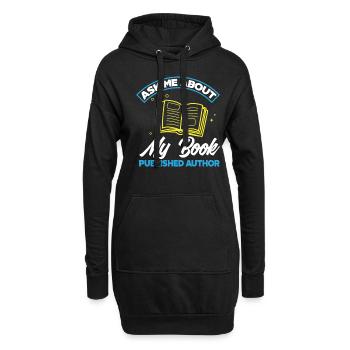 Auteur Auteur Drôle Auteur Cadeau - Sweat-shirt à capuche long Femme - noir - Devant