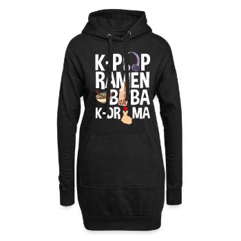 K-Pop K-Drama Musique pop coréenne - Sweat-shirt à capuche long Femme - noir - Devant