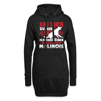 Belgischer Malinois sei lieb zu mir Schäferhund - Hoodie-Kleid - Schwarz - Vorne