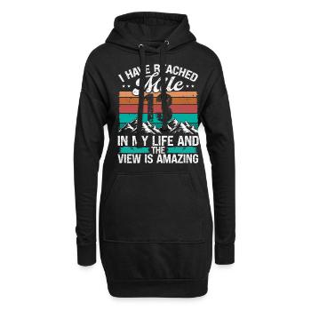 13 Year Old Hiker Mountains Hiking 13 Birthday - Hoodie-Kleid - Schwarz - Vorne