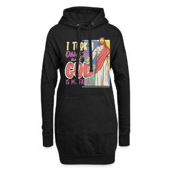 I Took A DNA Test And God Is My Father 21 - Hoodie-Kleid - Schwarz - Vorne