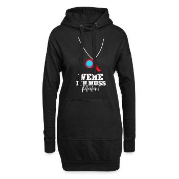 Rettungsschwimmer Bademeister - Hoodie-Kleid - Schwarz - Vorne