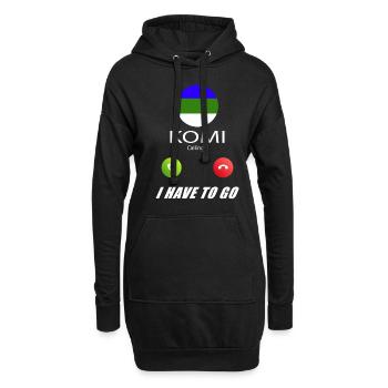 Komi appelle aux drapeaux Lusiger en disant - Sweat-shirt à capuche long Femme - noir - Devant