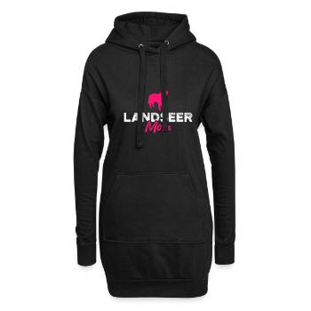 Maman Landseer - Sweat-shirt à capuche long Femme - noir - Devant
