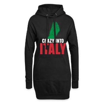 Italie Sardaigne Sicile Corse - Sweat-shirt à capuche long Femme - noir - Devant
