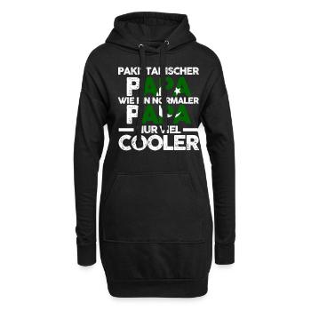 Pakistanischer Papa Vater Pakistaner Pakistan - Hoodie-Kleid - Schwarz - Vorne
