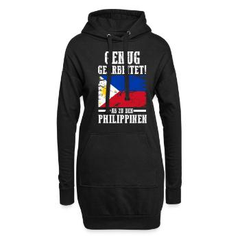 Urlaub Filipino Philippinen - Hoodie-Kleid - Schwarz - Vorne