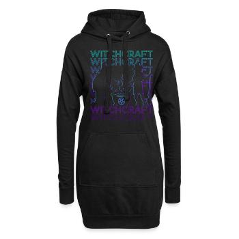 Sorcellerie Rétro - Sweat-shirt à capuche long Femme - noir - Devant