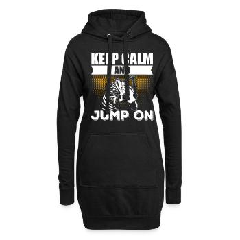 Parkour Freerunning Traceur - Hoodie-Kleid - Schwarz - Vorne