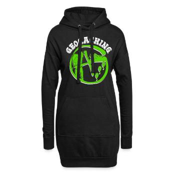 Geocacher Schnitzeljagd Cache Geocache - Hoodie-Kleid - Schwarz - Vorne