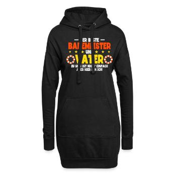 Rettungsschwimmer Bademeister - Hoodie-Kleid - Schwarz - Vorne