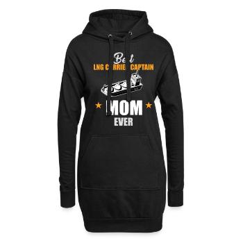 Méthanier Captain Mama - Sweat-shirt à capuche long Femme - noir - Devant