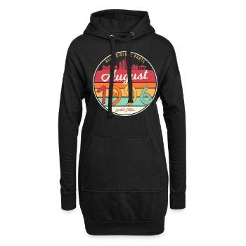 Geboren August 1996 - Hoodie-Kleid - Schwarz - Vorne