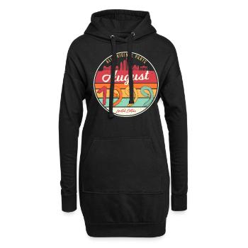 Geboren August 1999 - Hoodie-Kleid - Schwarz - Vorne