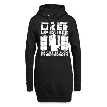 Lagerist Lageristen Lagerlogistiker - Hoodie-Kleid - Schwarz - Vorne
