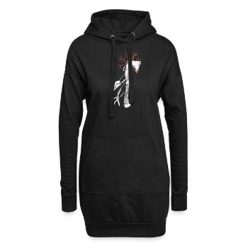 Viking Axe I Walhalla Asgard Motif pour Teutons - Sweat-shirt à capuche long Femme - noir - Devant