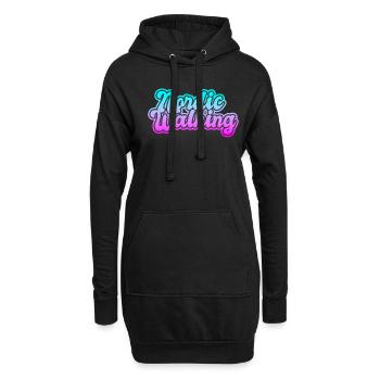 Nordic Walking - Hoodie-Kleid - Schwarz - Vorne