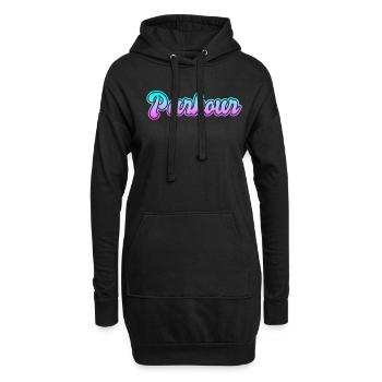 Parkour - Sweat-shirt à capuche long Femme - noir - Devant