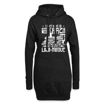 Conducteur de train Conducteur de locomotive - Sweat-shirt à capuche long Femme - noir - Devant