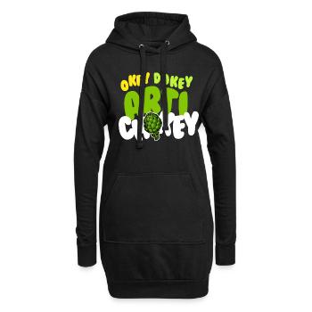 Okey Dokey Arti Chokey Artischocken - Hoodie-Kleid - Schwarz - Vorne
