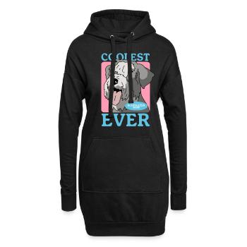 Schnauzer Maman Chien Propriétaire De Chien Cadeau - Sweat-shirt à capuche long Femme - noir - Devant