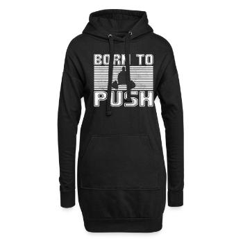 Kraftsport - Hoodie-Kleid - Schwarz - Vorne