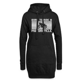 Motocyclisme - Sweat-shirt à capuche long Femme - noir - Devant