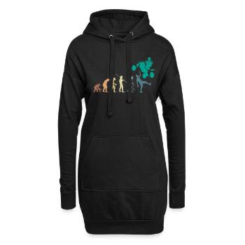 Vintage Retro Evolution Quad Shirt Gift - Hoodie Dress - black - Front