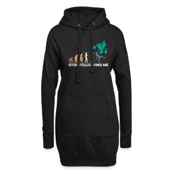 Arrêtez de me suivre Evolution Quad Driver Shirt - Sweat-shirt à capuche long Femme - noir - Devant