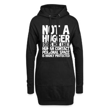 Not A Hugger, Does Not Like Human Contact 2 - Hoodie-Kleid - Schwarz - Vorne
